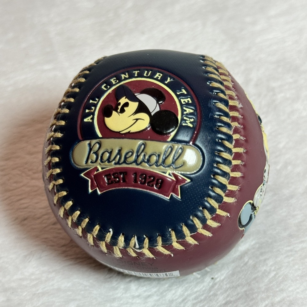 Disneyland Mickey Mouse Mickey's Navy & Red Steamboat Collectible Baseball 3"‎